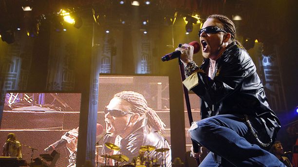 Guns'N'Roses esiintyy lauantaina Helsingissä.