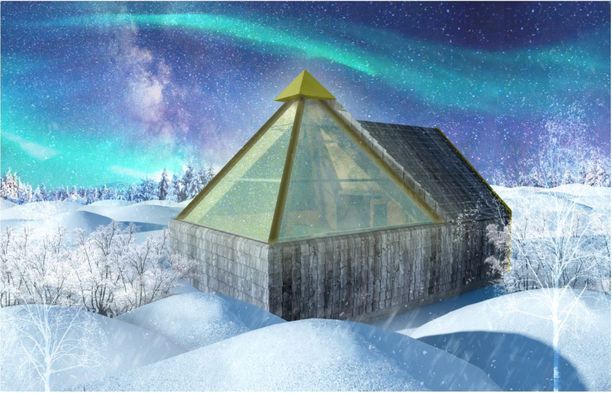 Havainnekuva Levin Aurora Pyramideista.