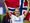 Lyonin norjalaishyökkääjä Ada Hegerberg juhli Mestarien liigan voittoa ja finaalin hattutemppuaan Norjan lipun kanssa.