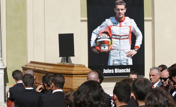 Jules Bianchia hautajaiset järjestettiin tänään Nizzassa.