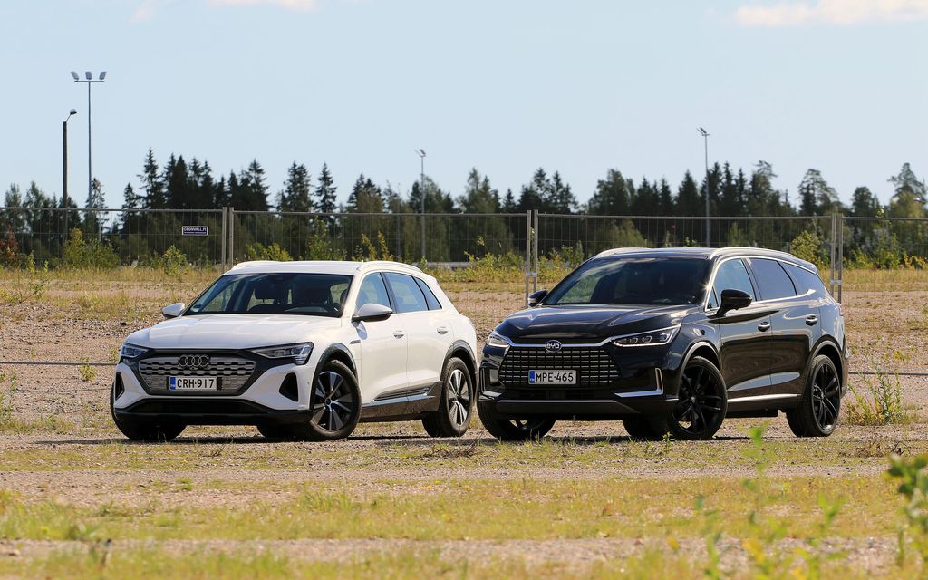 Pari­vertailussa BYD Tang ja Audi Q8 e-tron: Miten Kiina pärjää Saksalle?