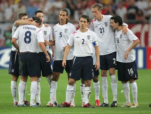 Englannille liian tuttu hetki. Vuoden 2006 MM-kisoissa Portugali oli parempi rangaistuspotkuissa.