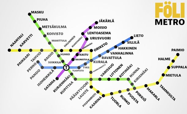 Tältä näyttää Googlen mukaan Varsinais-Suomen metro