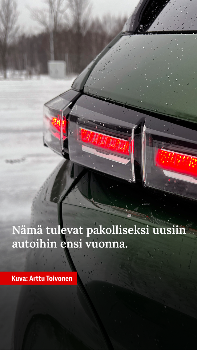 Nämä tulevat pakolliseksi uusiin autoihin ensi vuonna | Iltalehti