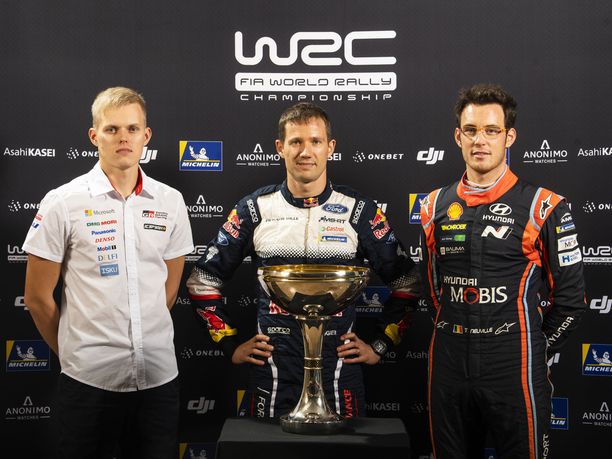 Ott Tänak, Sébastien Ogier ja Thierry Neuville ratkaisevat rallin maailmanmestaruuden kohtalon.