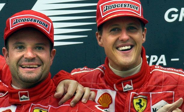 Rubens Barrichello ja Michael Schumacher ajoivat samaan aikaan Ferrarilla 2000-luvun alussa.
