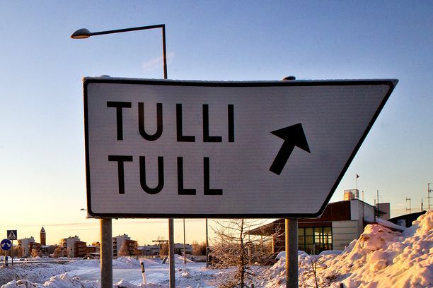 Suomen ja Ruotsin välinen raja Torniossa.
