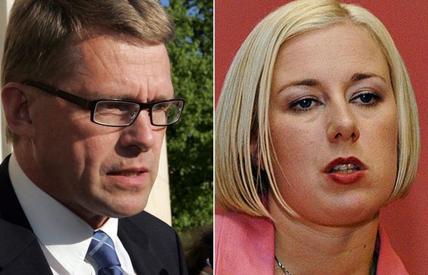 Matti Vanhanen jyrähti SDP:n tuoreelle puheenjohtajalle Jutta Urpilaiselle vaalitentissä keskiviikkona.
