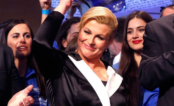 Kolinda Grabar-Kitarovic jää historiankirjoihin Kroatian ensimmäisenä naispresidenttinä.