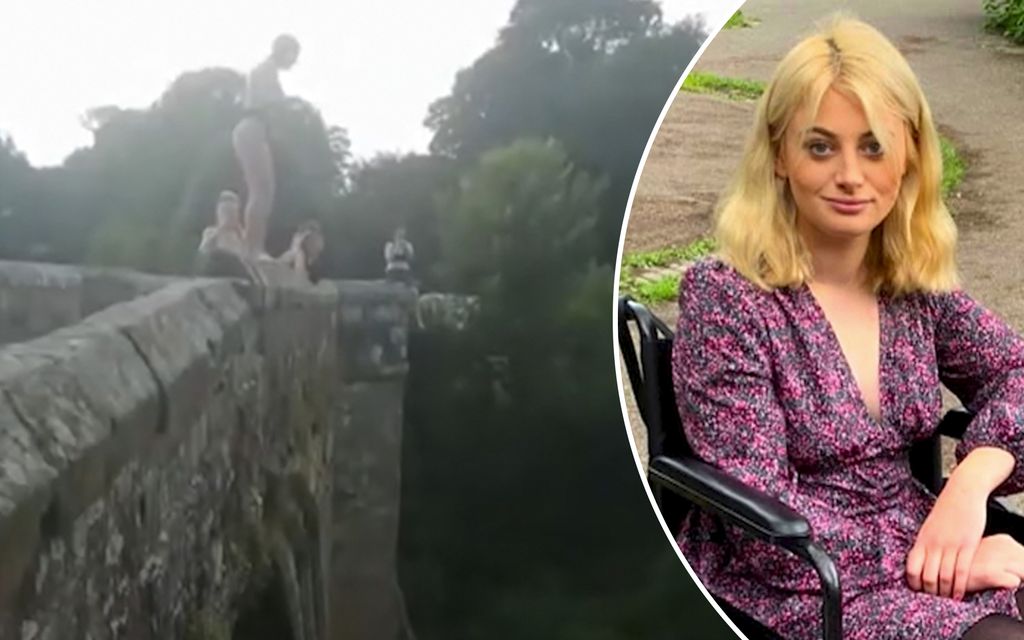 Libbyn, 22, pysäyttävä tarina:  hyppy sillalta kuumana kesäpäivänä johti selkärangan murtumiseen 
