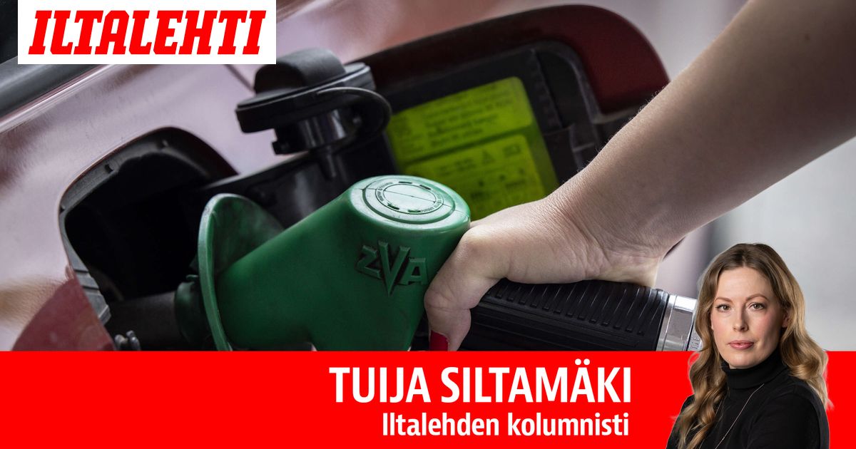 Tuija Siltamäen kolumni: Missä on suomalainen sisu, kun bensan hinta nousee?