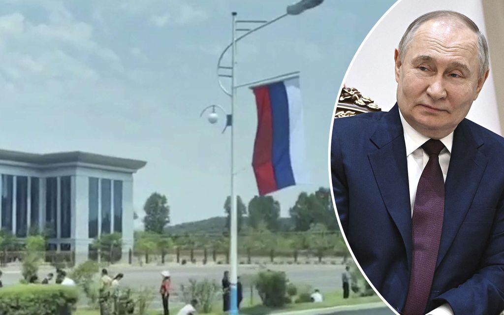 Video: Moottoritielle ilmestyi jättimäisiä Putin-naamoja Pohjois-Koreassa