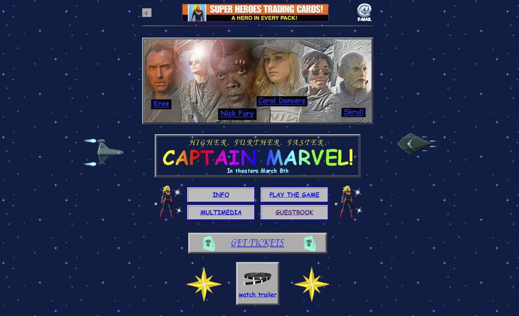 Marvelin tuleva elokuva sai omat retrosivut – tee aikamatka 1990-luvun internetiin