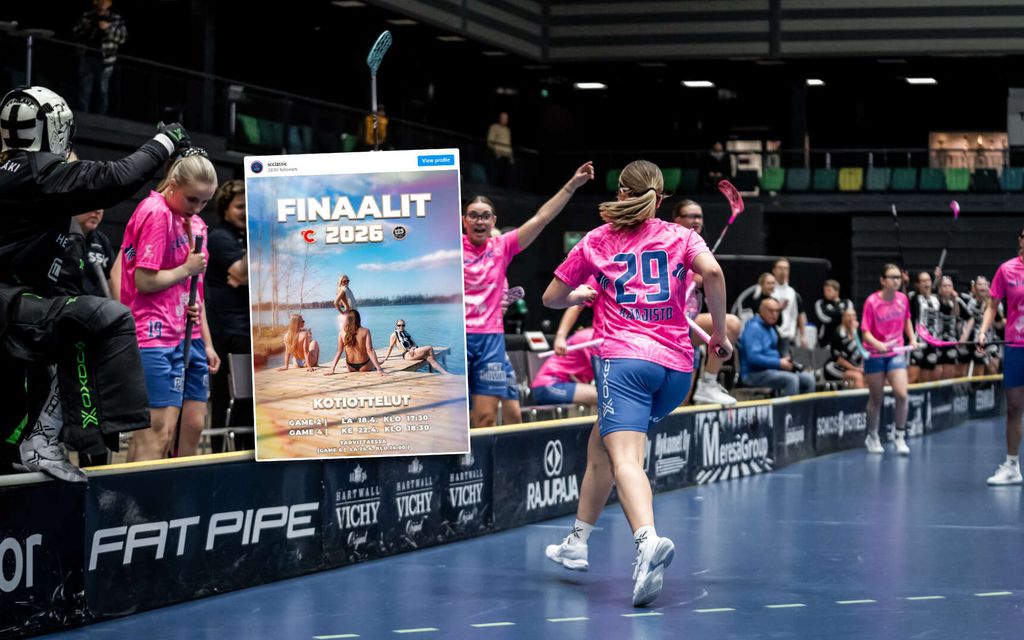 Salibandyseura julkaisi kuvan naispelaajista ilman yläosia – ”Tosi outo mainos”