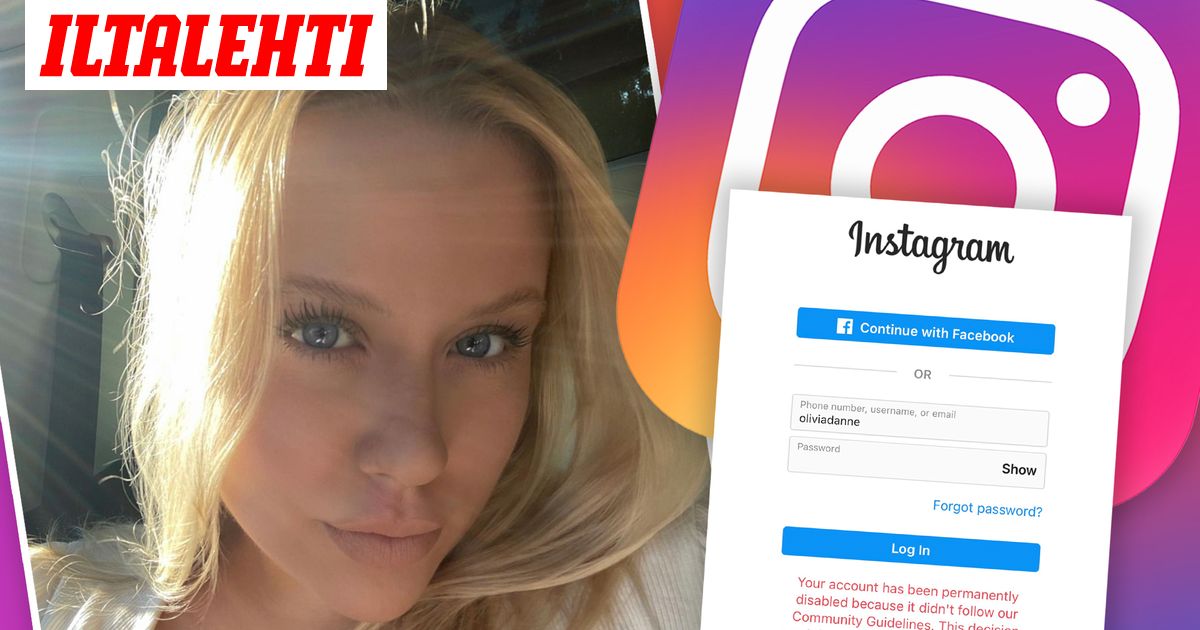 Instagram poisti Emman tilin varoittamatta – tili lukittuna 6kk