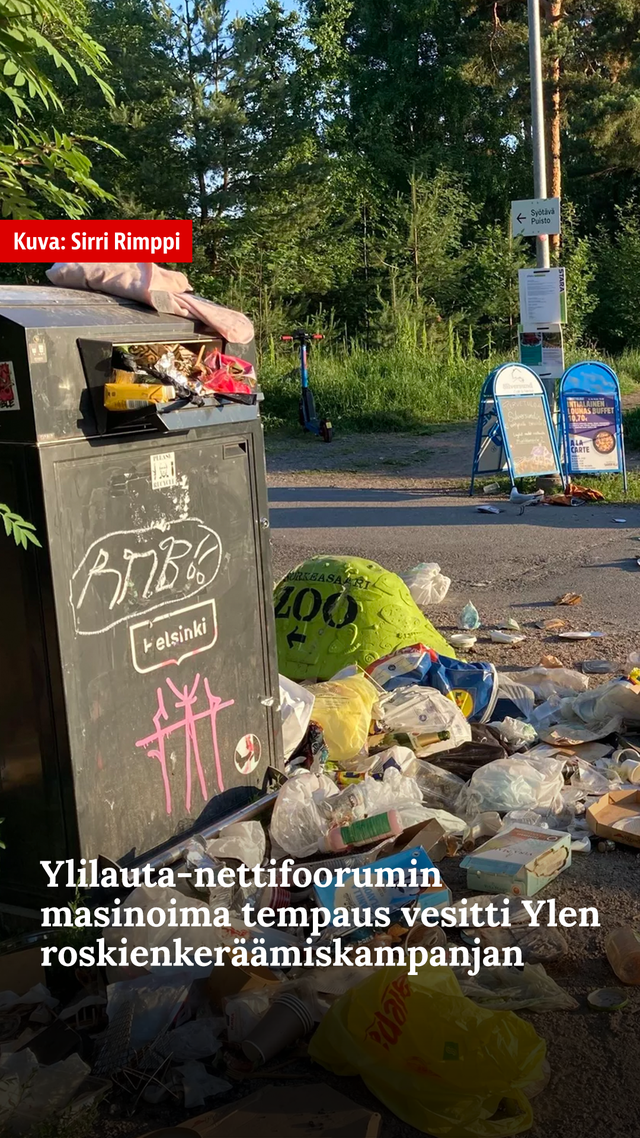 Ylilauta-nettifoorumin tempaus vesitti Ylen roskienkeräämiskampanjan |  Iltalehti