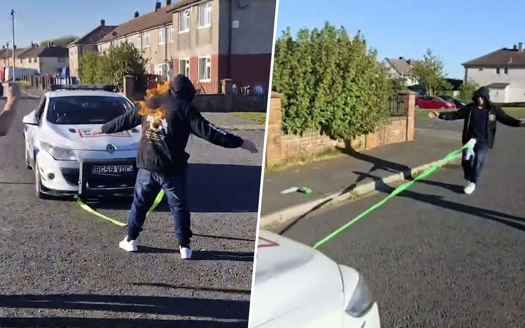 Palava mies veti autoa peniksellään Englannissa