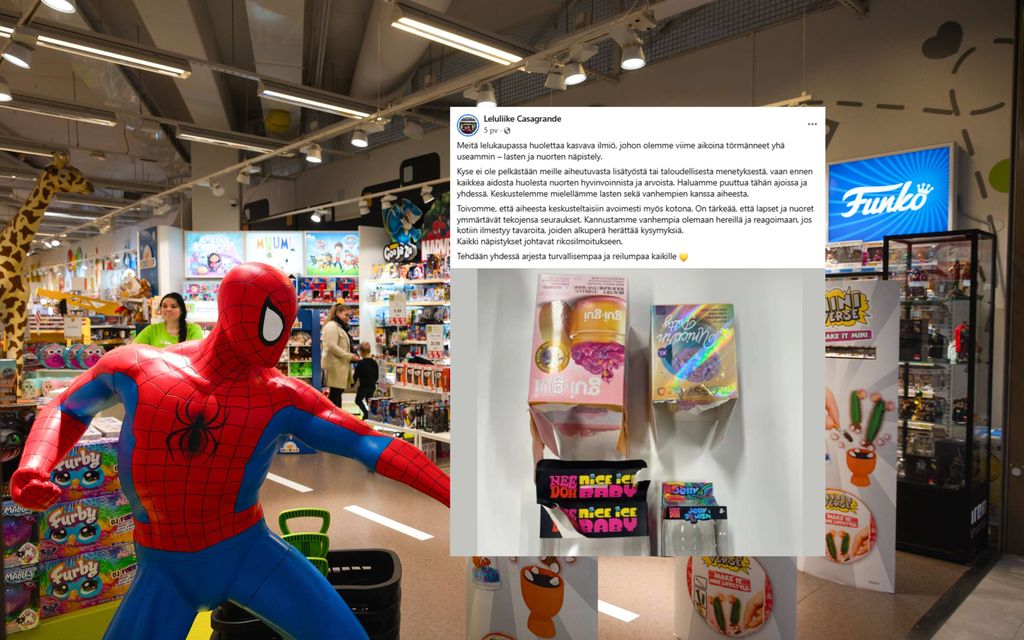 Lelukauppa avautuu lasten rikollisista puuhista liikkeessä