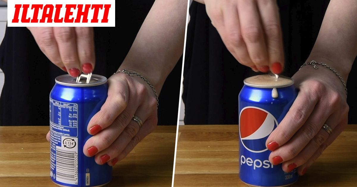 Testasimme, voiko pudonneen tölkin avata ilman kuohuja