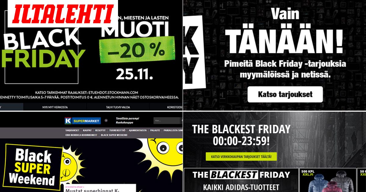 Black Friday Alennusmyynnit Kaynnistyivat Yolla Tallaisia