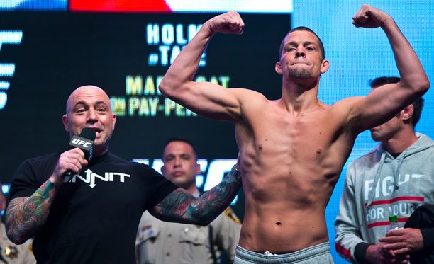 Nate Diaz teki jymypaukun UFC-illan pääottelussa.