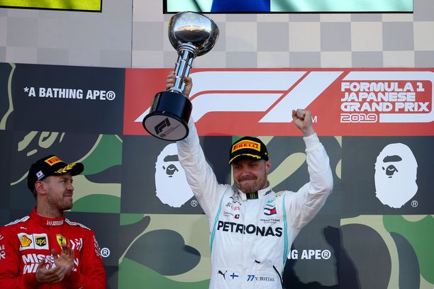 Valtteri Bottas nappasi uransa kuudennen GP-voiton Japanissa.