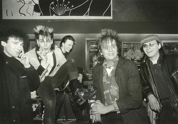 Pepe, Neumann, Quuppa, Jonttu ja Pete vuonna 1985.