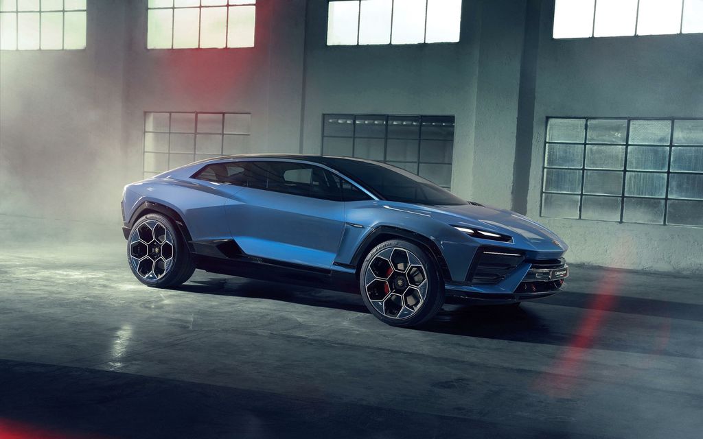 Lamborghini julkaisi yllättävän sähköauton – Konseptiauto testaa yleisön reaktioita