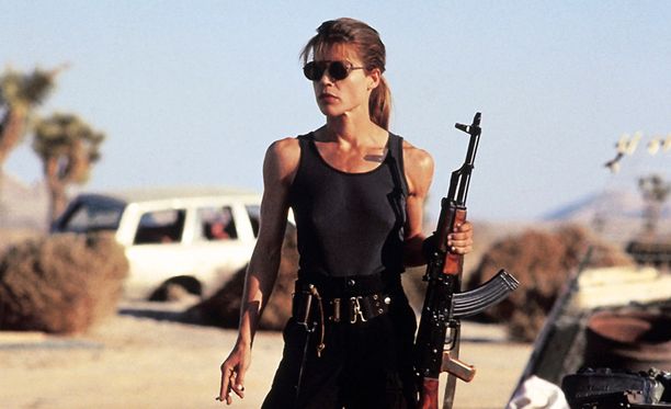 Linda Hamilton muistetaan parhaiten roolistaan Sarah Connorina Terminator-elokuvissa.