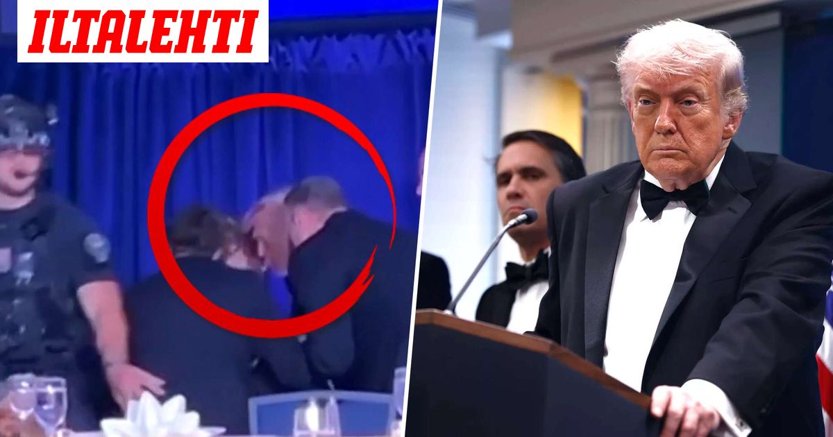 Ampumävälikohtaus keskeytti illallisen – Trumpin evakuointi tallentui videolle