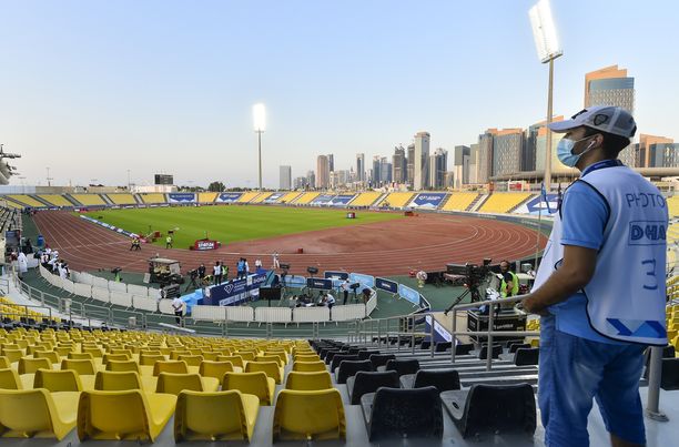 Dohan Timanttiliiga järjestettiin perjantaina Suheim bin Hamad -stadionilla. 