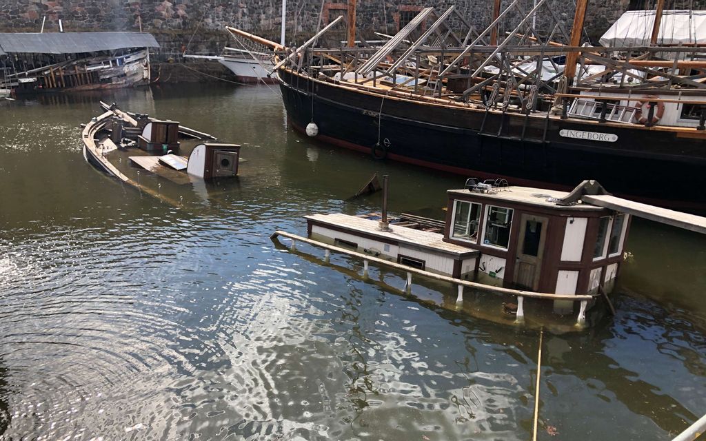 Laiva upposi Suomenlinnassa