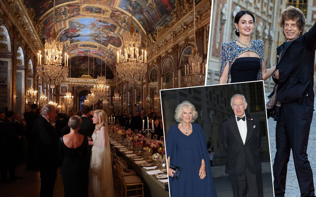 Kuningas Charles illallisti julkkiskerman kanssa Versaillesin peilisalissa – Katso satumaiset kuvat
