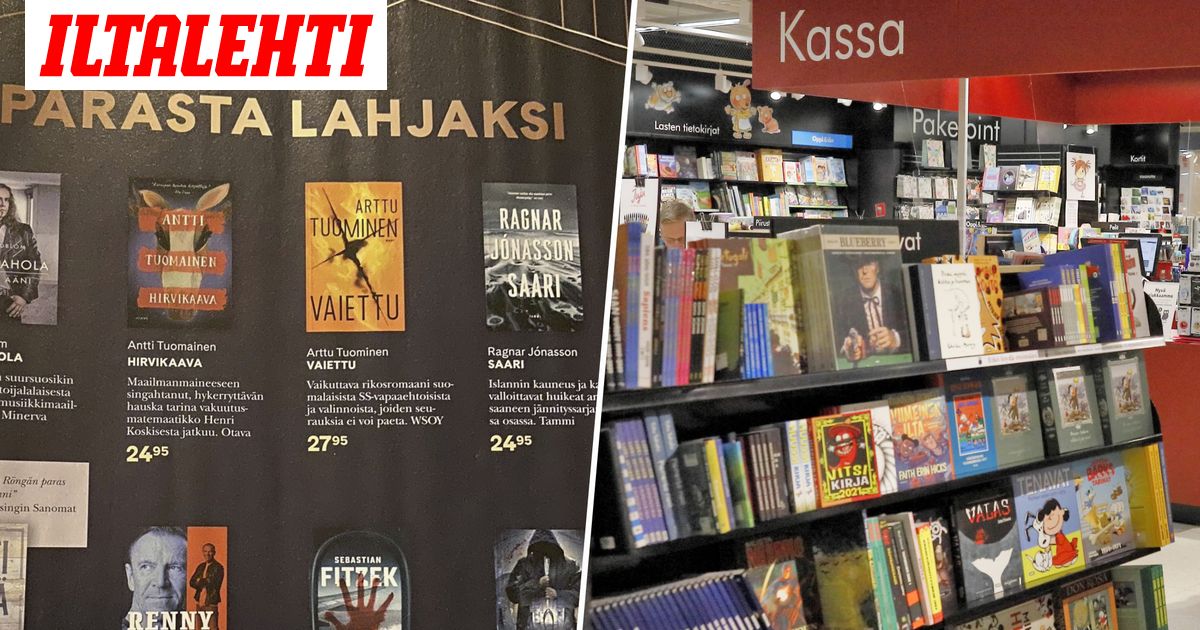 Suomalaisen Kirjakaupan isänpäivän mainoksessa vain yksi naiskirjailija