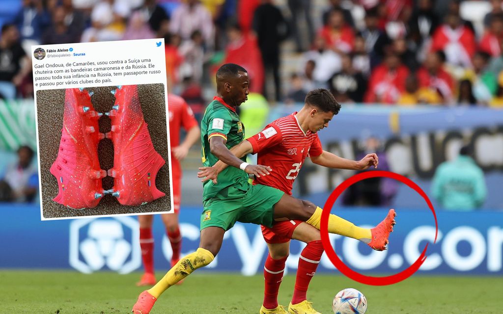 Epäilykset heräsivät – miksi Kamerunin pelaajan varusteissa on Venäjän lippu?