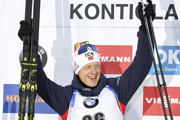 Norjan Johannes Bö voitti torstaina Kontiolahden maailmancupin pikakilpailun.