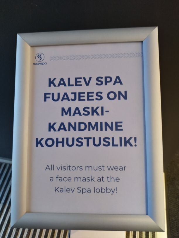 Monet eivät käytä maskia Kalev Spassa muistutuksesta huolimatta.