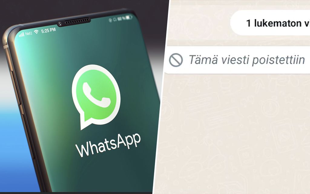 Etkö ehtinyt lukea poistettua Whatsapp-viestiä? Näin kaivat sen esiin
