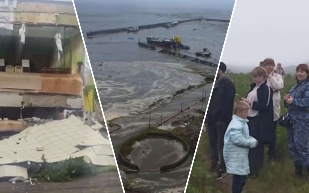 Potres povzročil opustošenje in izbruh vulkana v Rusiji