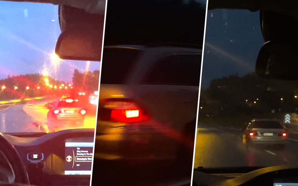 Mersukuski härnäsi autoilijoita Turun moottoritiellä – Tältä näyttivät järjettömät vaaratilanteet
