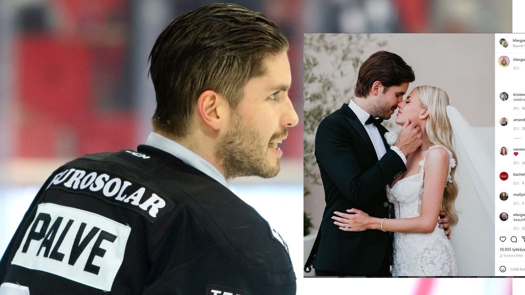 Suomalais­kiekkoilija Oula Palve ja Bachelor-tähti menivät naimisiin