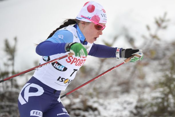 Krista Pärmäkoski piti parasta vauhtia sprintin karsinnassa.