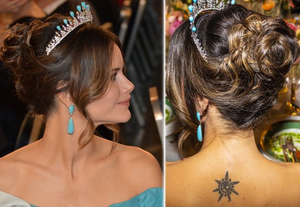 Prinsessa Sofia ei stressaa, vaikka kuninkaallisissa piireissä harvoin juhlaillallisilla nähdään tatuointeja. 