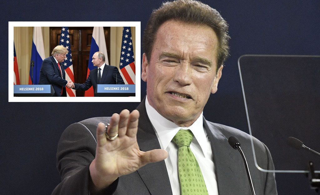 Arnold Schwarzenegger kritisoi Donald Trumpia Putinin tapaamisesta: ”Se oli noloa, ihme ettet pyytänyt selfietä”