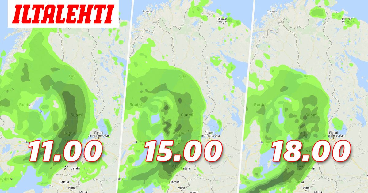 Keskiviikkona vettä sataa kaatamalla - Vimarsana News