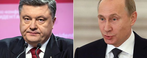 Ukrainan Poroshenko ja Venäjän Putin eivät löytäneet yhteistä säveltä.