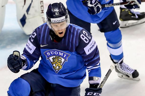 Harri Pesonen oli merkittävässä roolissa, kun Leijonat voitti MM-kultaa keväällä 2019.