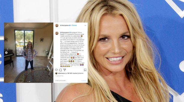 Britney Spears julkaisi rehellisen päivityksen Instagram-tilillään.