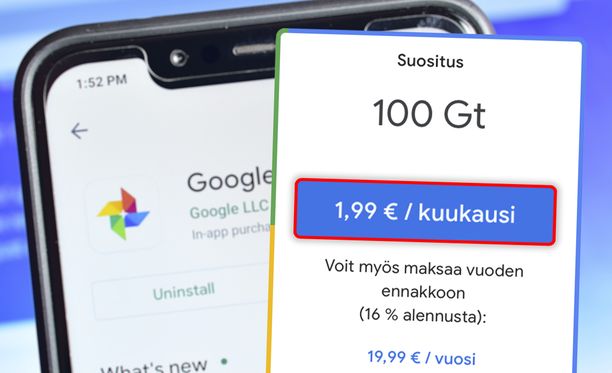 Google Kuvat ei tarjoa enää rajatonta tallennustilaa.