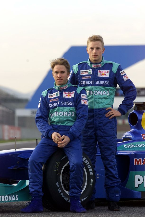 Nick Heidfeld ja Kimi Räikkönen olivat Sauberin kisakuljettajat kaudella 2001.